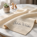 Couverture Bébé en Coton Personnalisée – Prénom & design