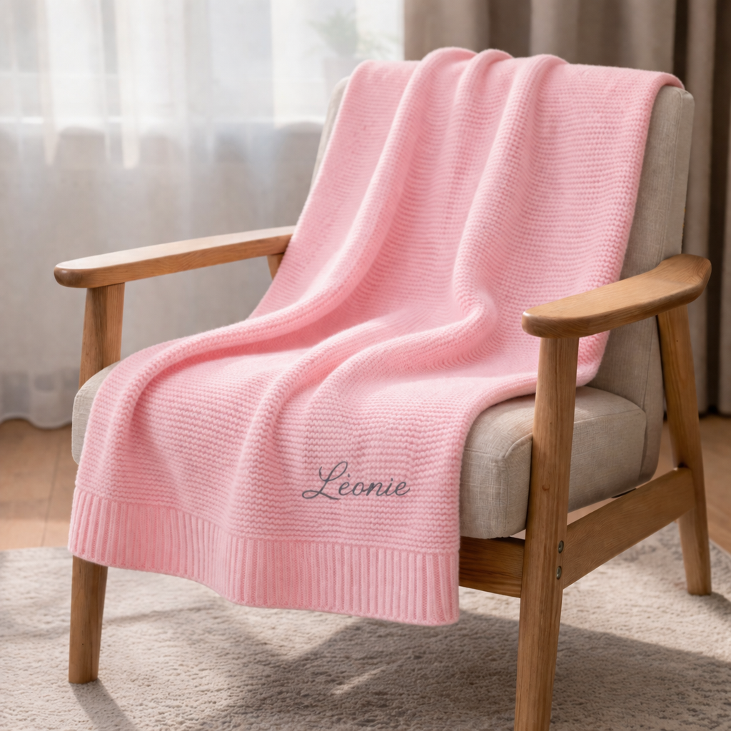 Couverture Bébé en Coton Personnalisée – Prénom & design